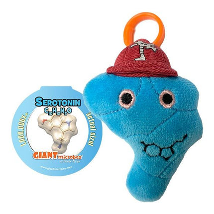 Giant Microbes Serotonin Key Chain with Label