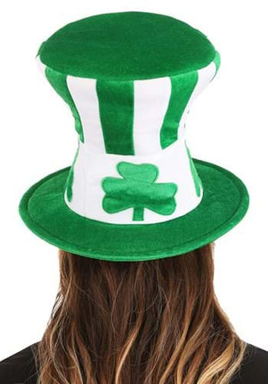Shamrock Uncle Sam Hat- worn by model back view