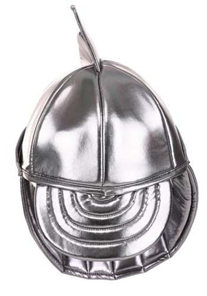 Silver Knight Plush Helmet- back view