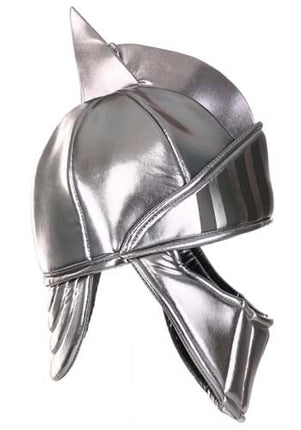 Silver Knight Plush Helmet- right side view