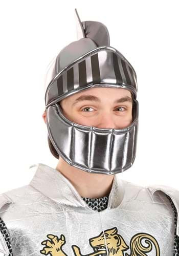 Silver Knight Plush Helmet- worn by adult model