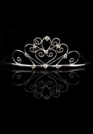 Silver Sweetheart Princess Tiara 1.5"