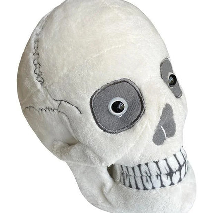 skull plushie angled view