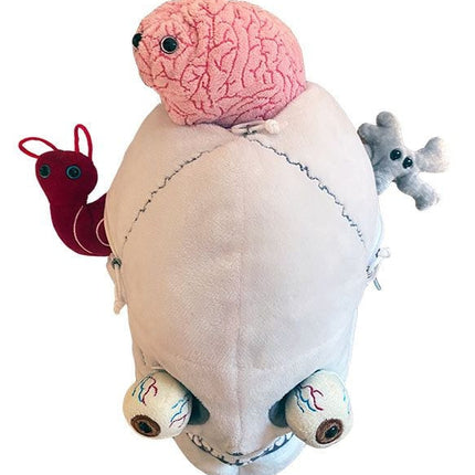 Deluxe Skull plushie top view