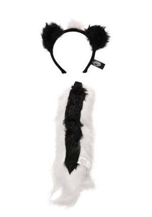 Skunk Ears Headband & Tail Kit