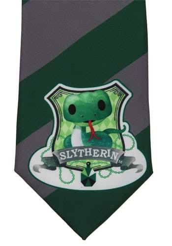 Harry Potter- Slytherin Toddler Tie- crest up close