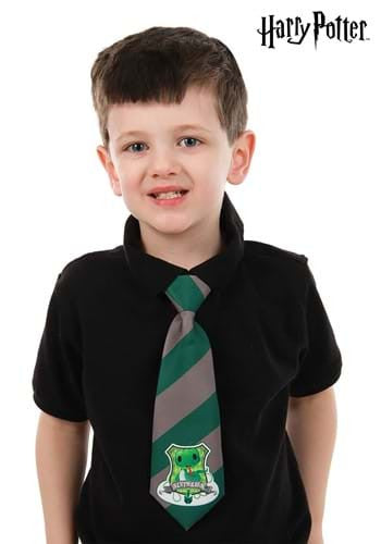 Harry Potter- Slytherin Toddler Tie- worn by child model