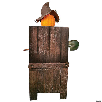 Smiling Jack Greeter w/ Chair Animated Prop- back view