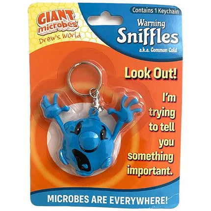 Warning Sniffles Keychain front of package