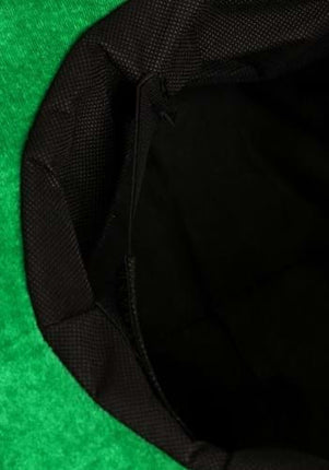 Plush Soccer Ball Hat- up close bottom view