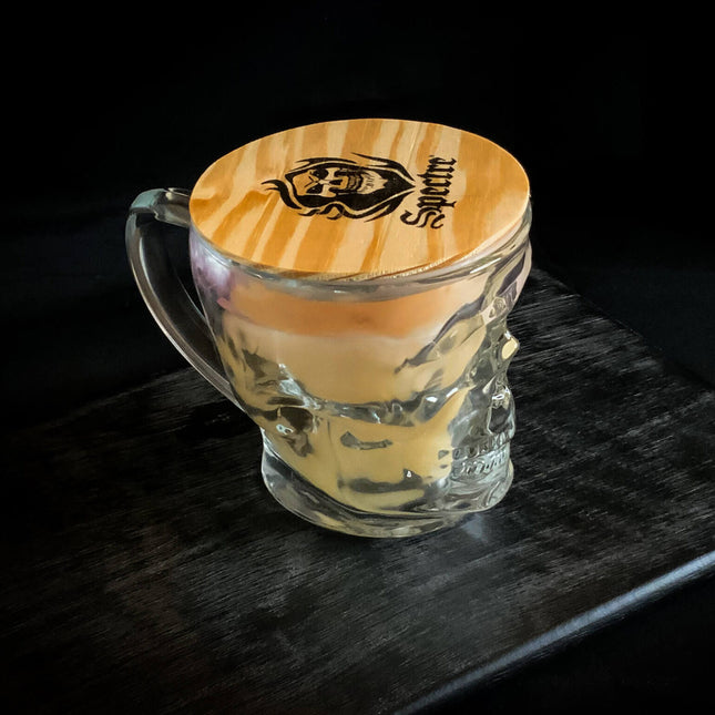 Skull Mug Color Changing Candle (Black)- with lid