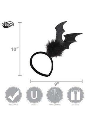 Springy Bat Headband- measurements