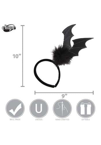 Springy Bat Headband- measurements