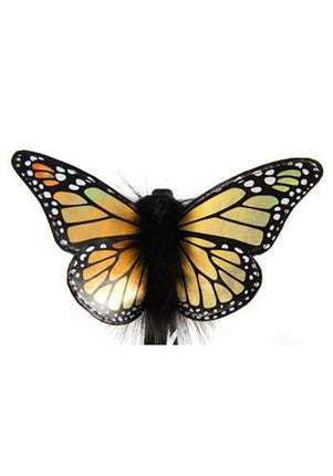 Springy Monarch Butterfly Headband- butterfly close up