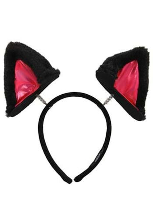 Springy Cat Ears Headband- front view