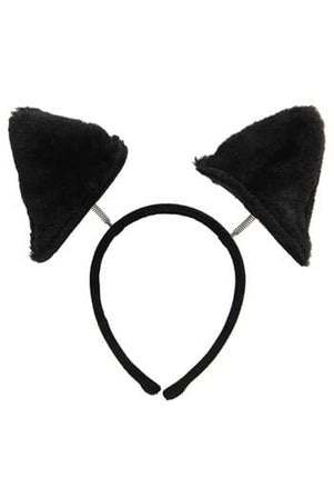 Springy Cat Ears Headband- back view