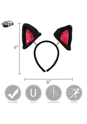 Springy Cat Ears Headband- measurements