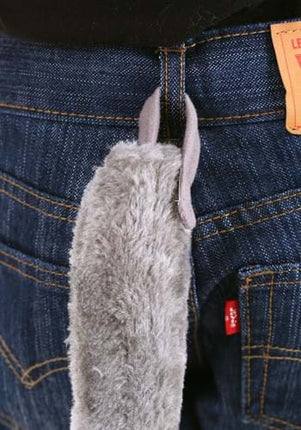 Springy Elephant Headband & Tail Kit- up close tail being worn