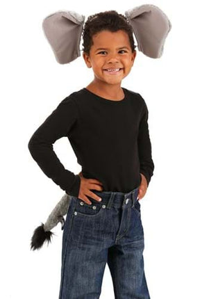 Springy Elephant Headband & Tail Kit- worn by child model