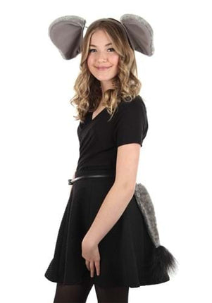 Springy Elephant Headband & Tail Kit- worn by adult model
