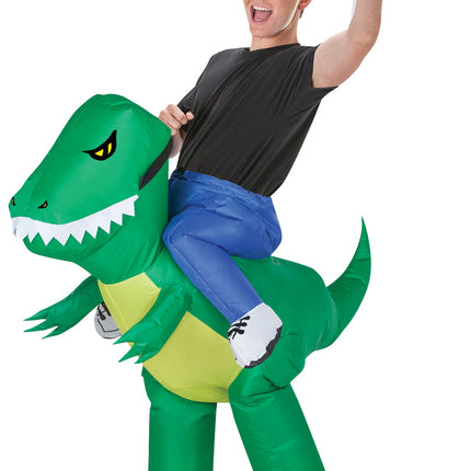 INFLATE DINOSAUR RIDER ADULT
