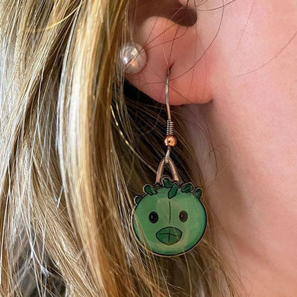 STI Earrings- Chlamydia Earring on Model