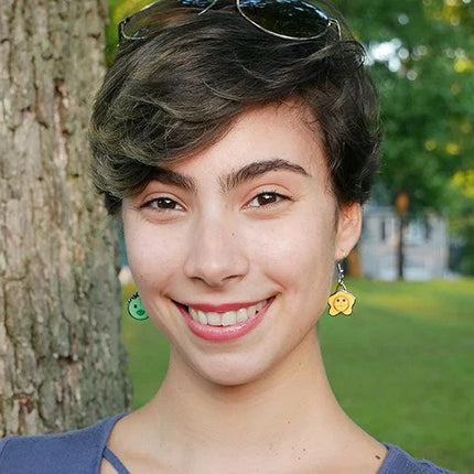 STI Earrings- On Model