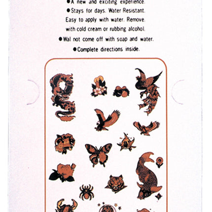 TATTOOS 1 CARD REMOVABLE