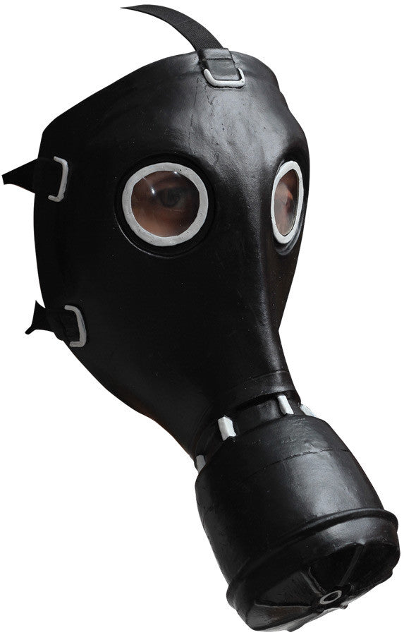 GP-5 Black Gas Mask- angled view