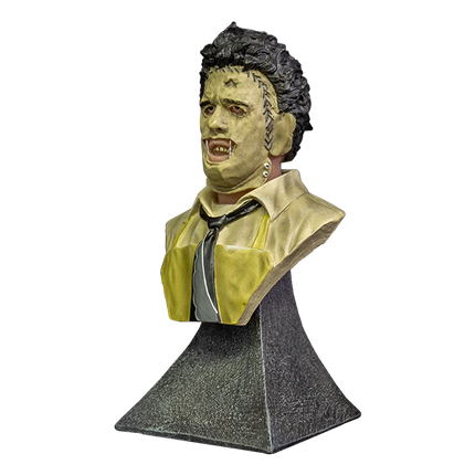 Left-side view of Leatherface Bust
