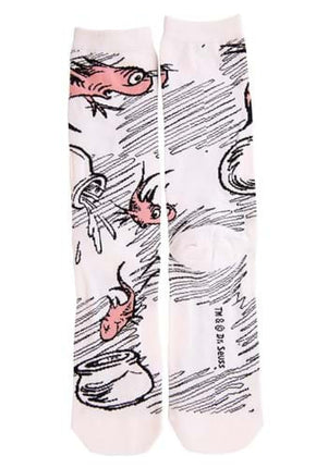 Dr. Seuss- The Cat in The Hat Crew Sock Set- the fish pair