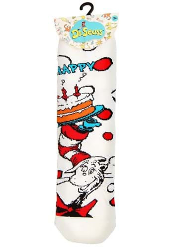 Dr. Seuss- The Cat in The Hat Kids Birthday Socks- in packaging 