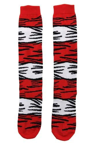 Dr. Seuss- The Cat in the Hat Adult Socks- laid out flat