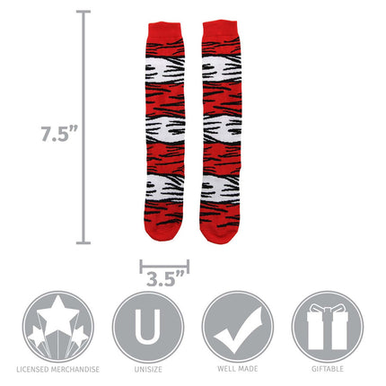 Dr. Seuss- The Cat in the Hat Adult Socks- measurements