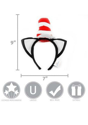 Dr. Seuss The Cat in the Hat Economy Headband- measurements