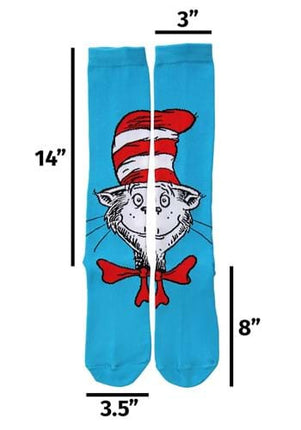Dr. Seuss- The Cat in the Hat Knee High Socks- measurements