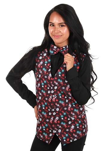 Dr. Seuss- The Cat in The Hat Vest & Bow Tie