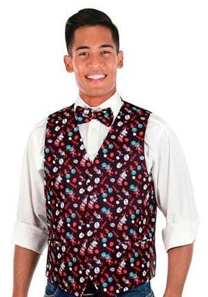Dr. Seuss- The Cat in The Hat Vest & Bow Tie