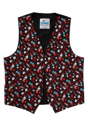 Dr. Seuss- The Cat in The Hat Vest & Bow Tie