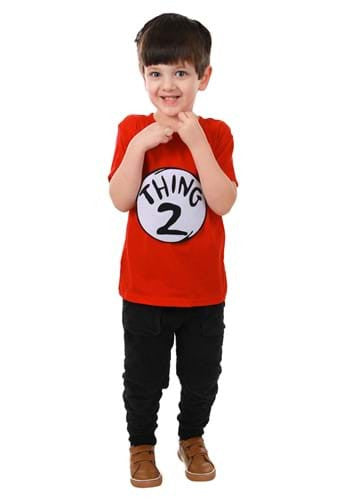 Dr. Seuss- Thing 1 & 2 Patches Set- Thing 2 patch worn by child model