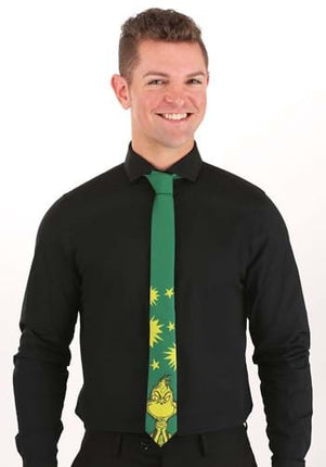 Dr. Seuss- The Grinch Character Necktie- worn by model 2