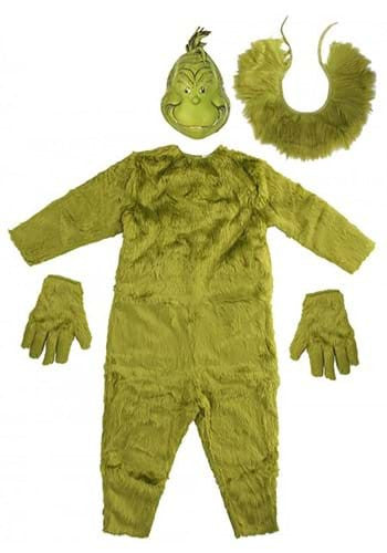 Dr. Seuss- Grinch Deluxe Jumpsuit- all costume pieces