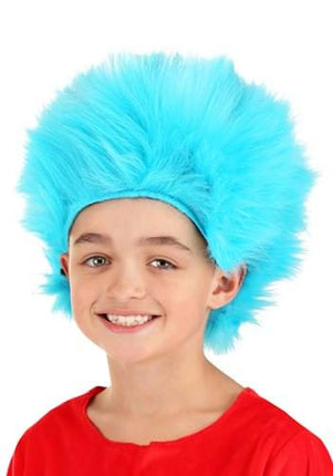 Dr. Seuss- Thing 1&2 Child Wig- worn by model 2