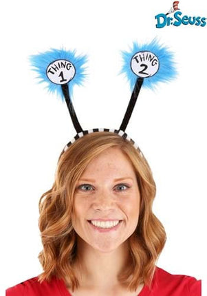 Dr. Seuss- Thing 1 & 2 Striped Headband- worn by model