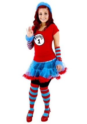Dr. Seuss Thing 1&2 Glovettes- worn by model