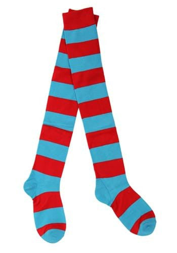 Dr. Seuss- Thing 1&2 Striped Knee-High Socks