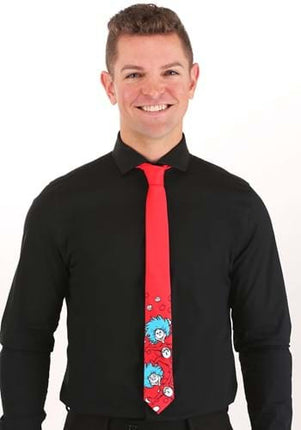 Dr. Seuss- Thing 1 & 2 Character Necktie- worn by model