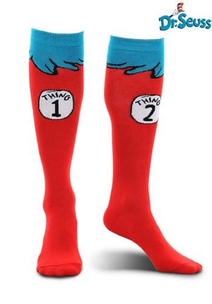 Dr. Seuss- Thing 1&2 Kids Socks- worn by model