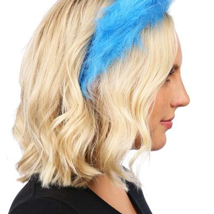 Dr. Seuss- Thing 1&2 Fuzzy Headband- worn by blonde model side view