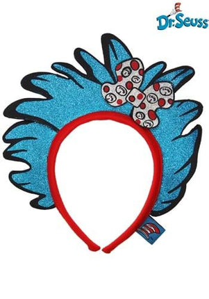Dr. Seuss- Thing 1&2 Glitter Headband- front view
